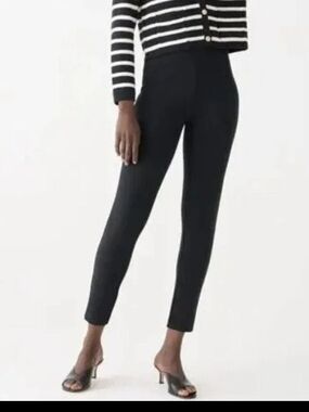 J. Crew Black High-Rise Pixie Pant In Stretch Pont SIZE 6